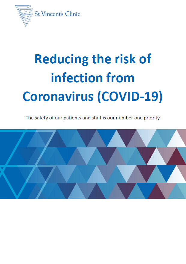 Reducing the risk of infection COVID-19